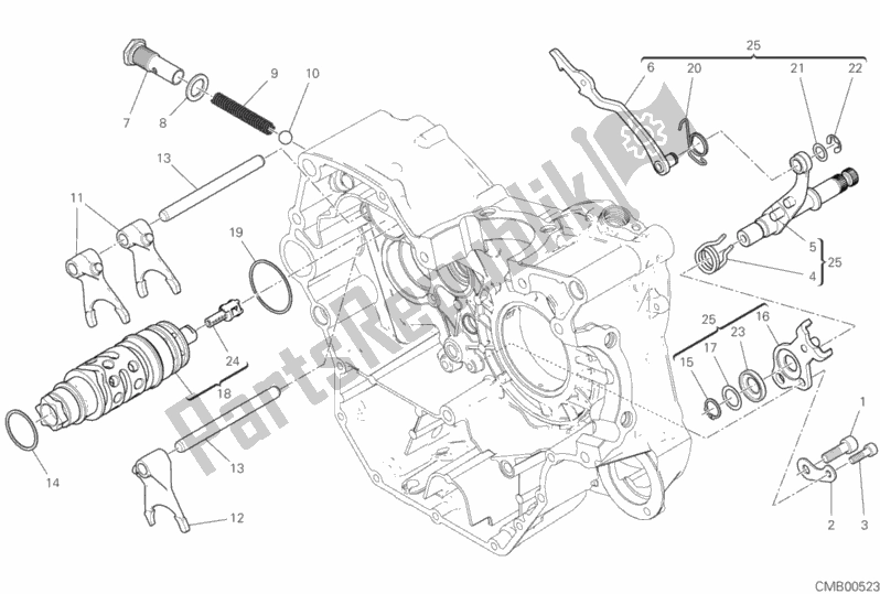 Todas las partes para Shift Cam - Horquilla de Ducati Scrambler Cafe Racer Thailand USA 803 2019